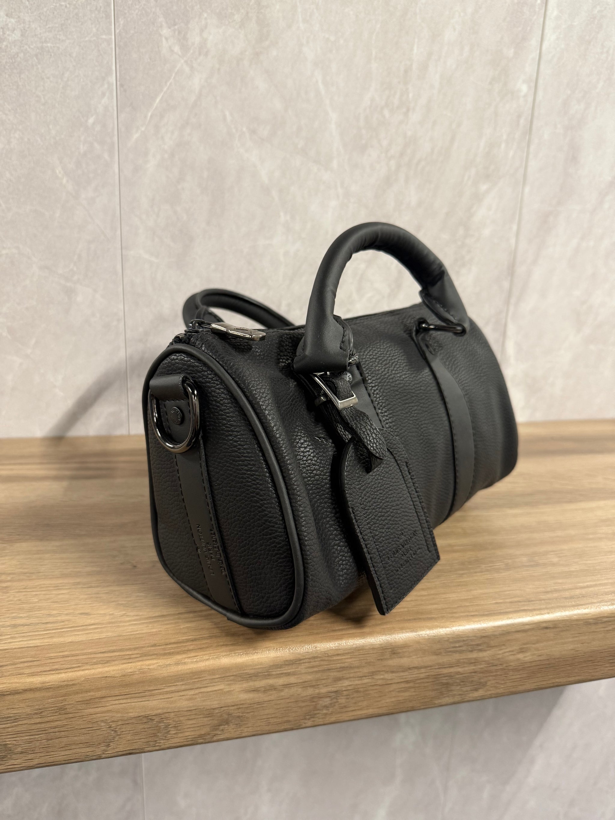 LV Keepall Tas Zwart Leer