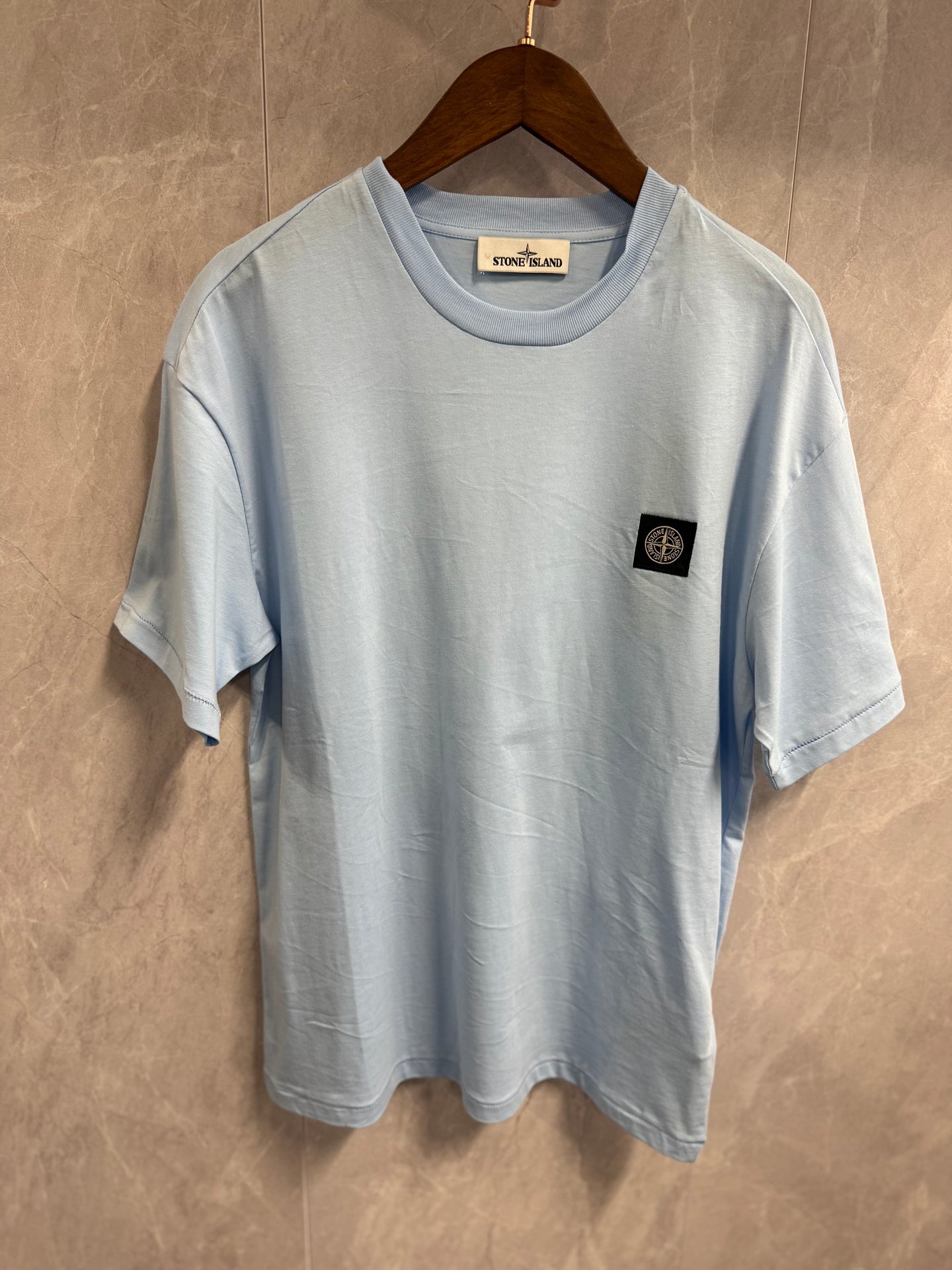 T-Shirt Stone Island Baby Blauw (basic)