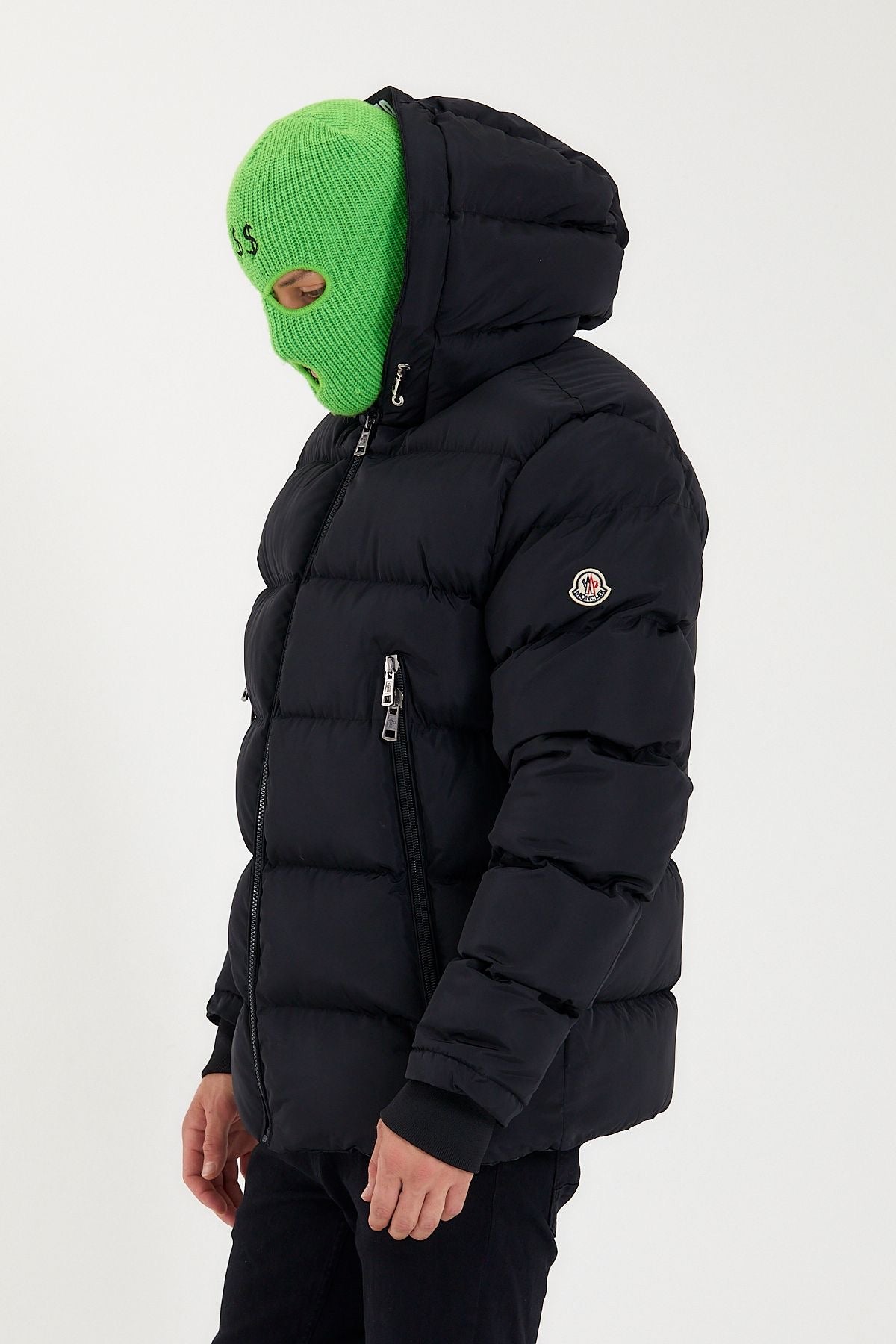 MONCLER WINTERJAS DUBBELRITS ZWART