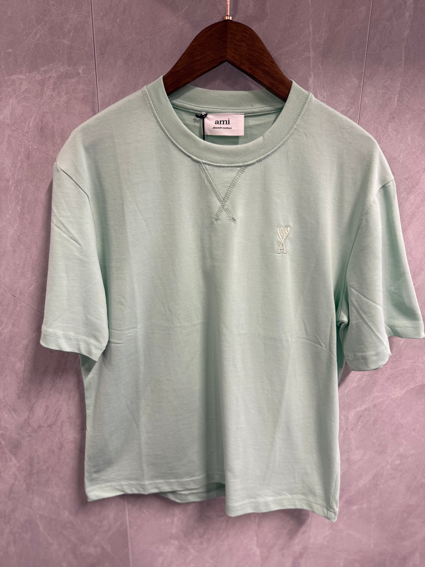 T-Shirt Ami Paris Mint Groen