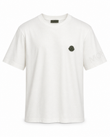 T-Shirt Moncler Wit Logo Zwart