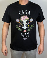 T-Shirt Casablanca Way Bloempot Zwart