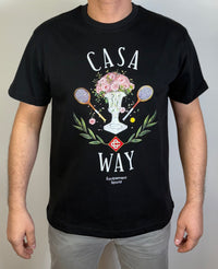 T-Shirt Casablanca Way Bloempot Zwart