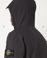 STONE ISLAND SOFTSHELL CAP ZWART