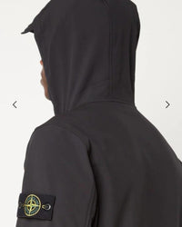 STONE ISLAND SOFTSHELL CAP ZWART