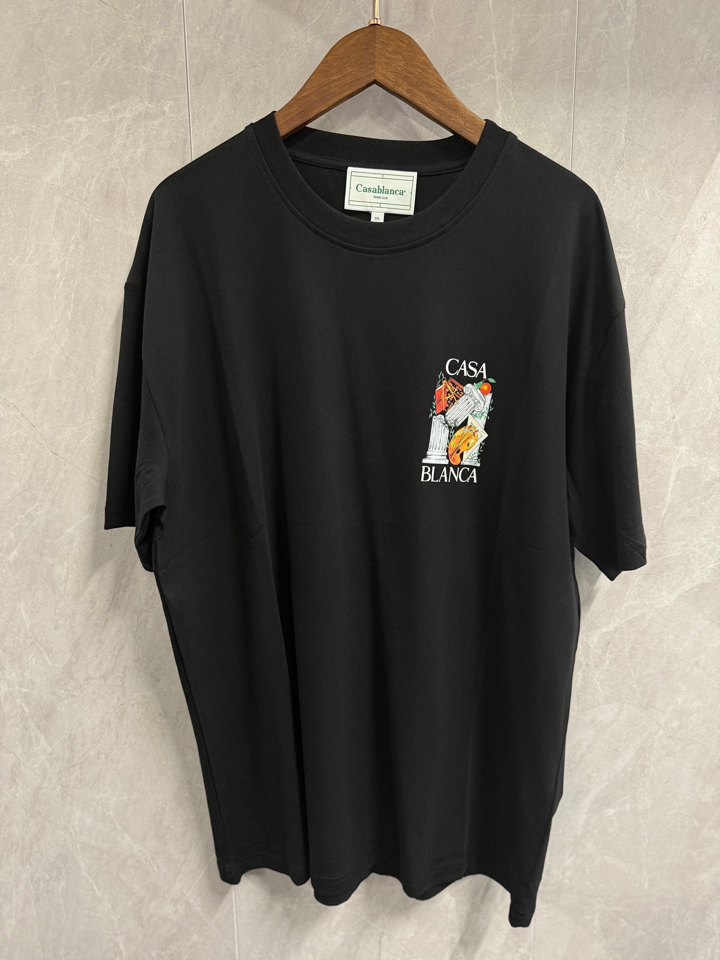 T-Shirt Casablanca Zwart (pilaar)