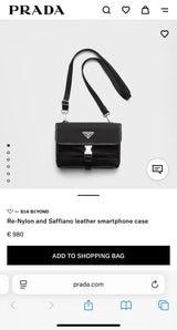 PRADA RE NYLON CROSSBODY BAG