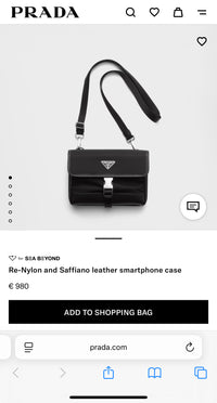 PRADA RE NYLON CROSSBODY BAG