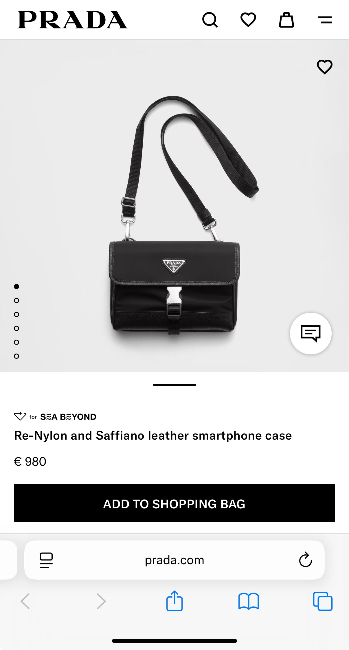 PRADA RE NYLON CROSSBODY BAG