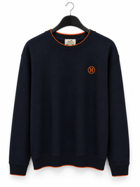 HERMES SWEATER (KLEINE LOGO) NAVY
