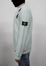 SWEATER STONE ISLAND MINT GROEN (met ghost logo)