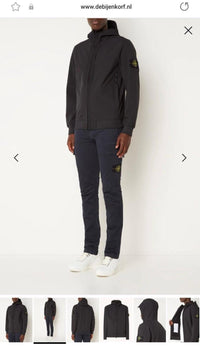 STONE ISLAND SOFTSHELL CAP ZWART