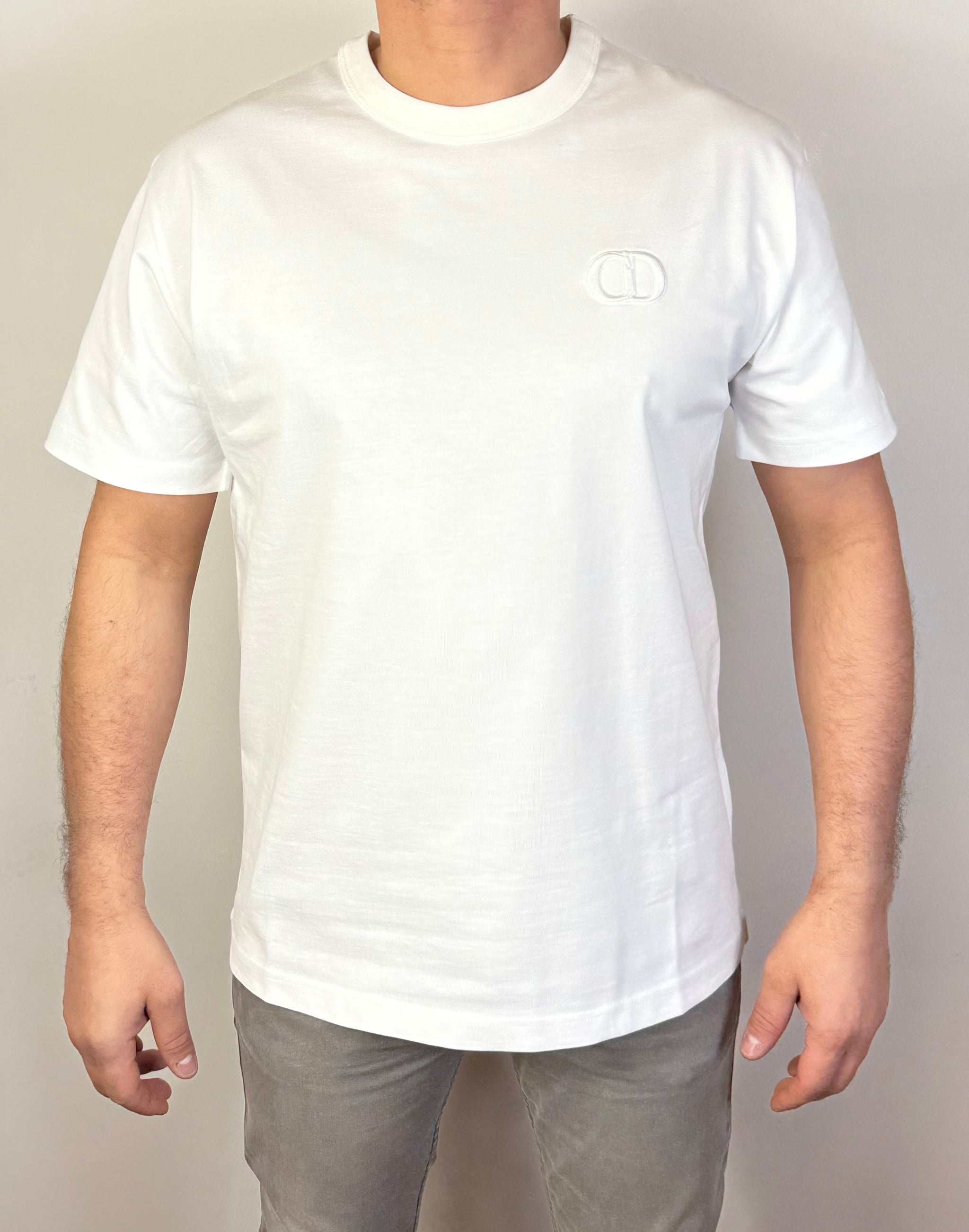 T-Shirt Dior CD Wit