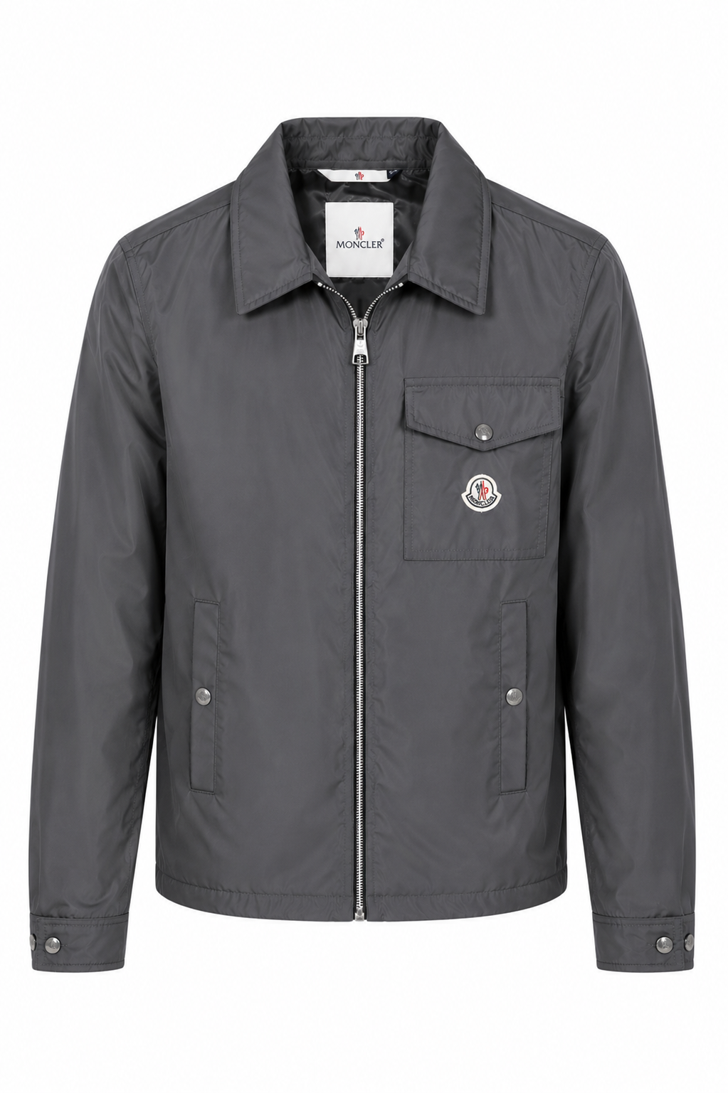 MONCLER REGENJAS BORSTZAK ANTRACIET