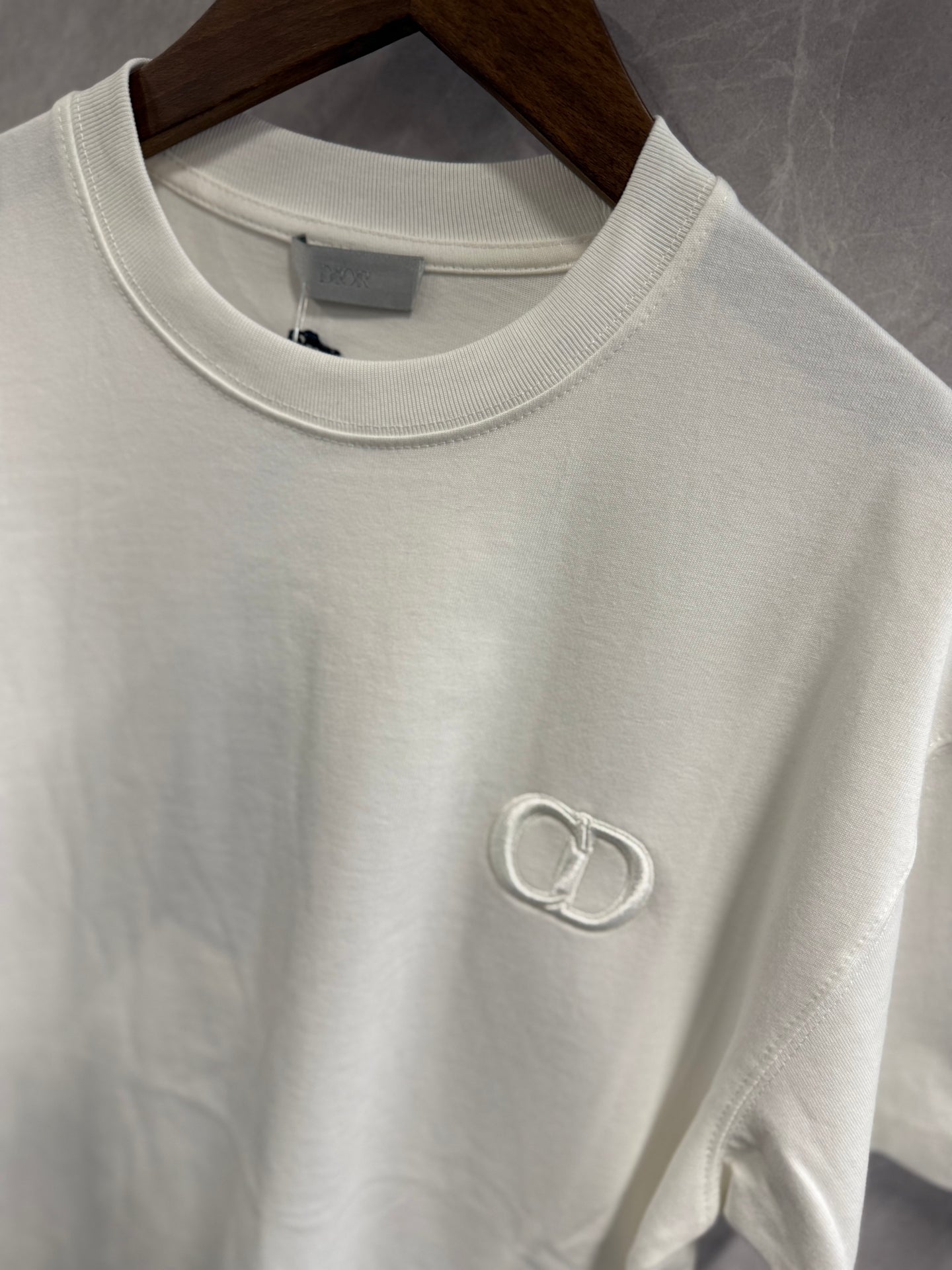 T-Shirt Christian Dior CD Wit