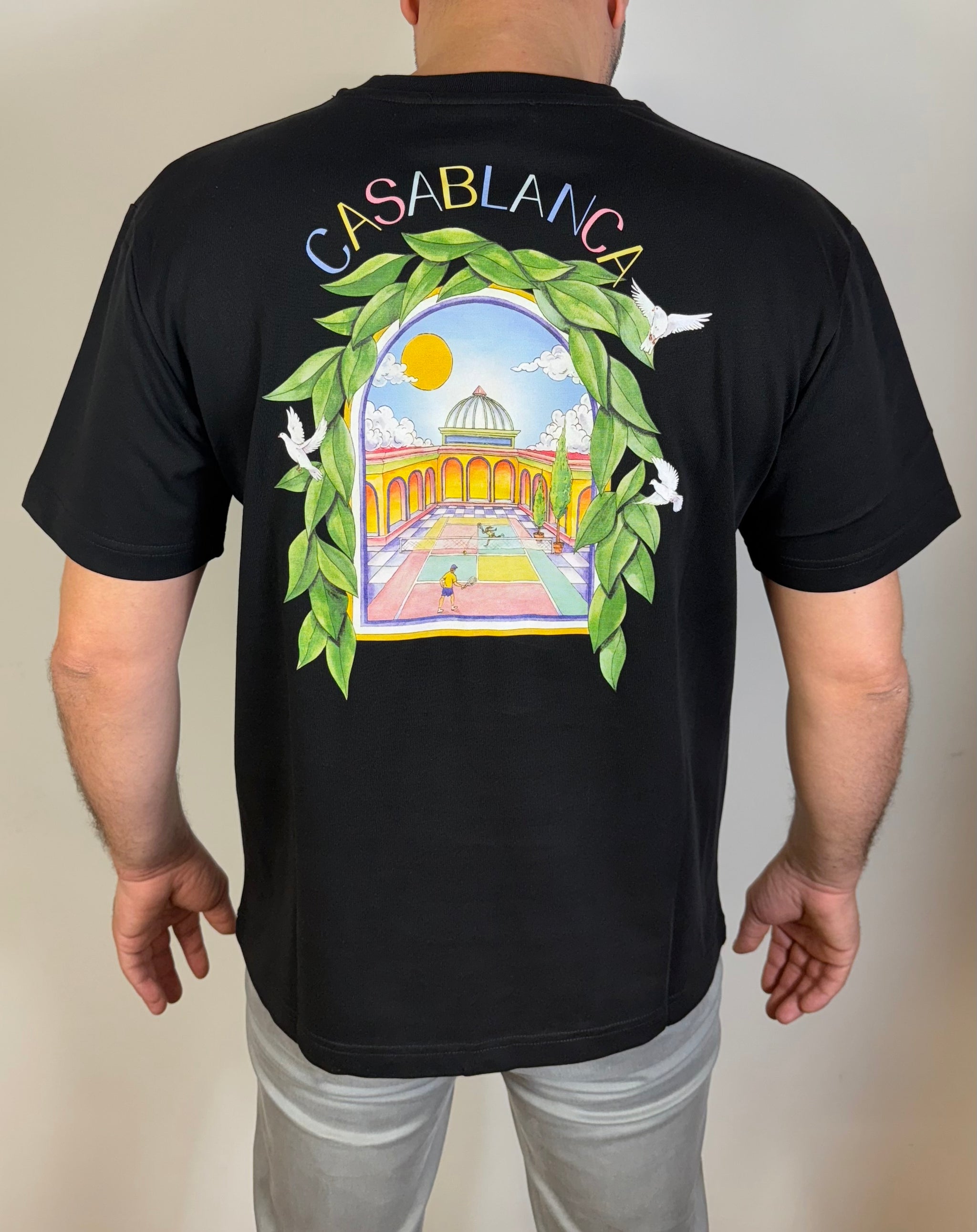 T-Shirt Casablanca Paleis Zwart
