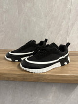 Hermes Bouncing Sneakers Zwart (witte streep)