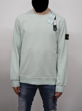 SWEATER STONE ISLAND MINT GROEN (met ghost logo)