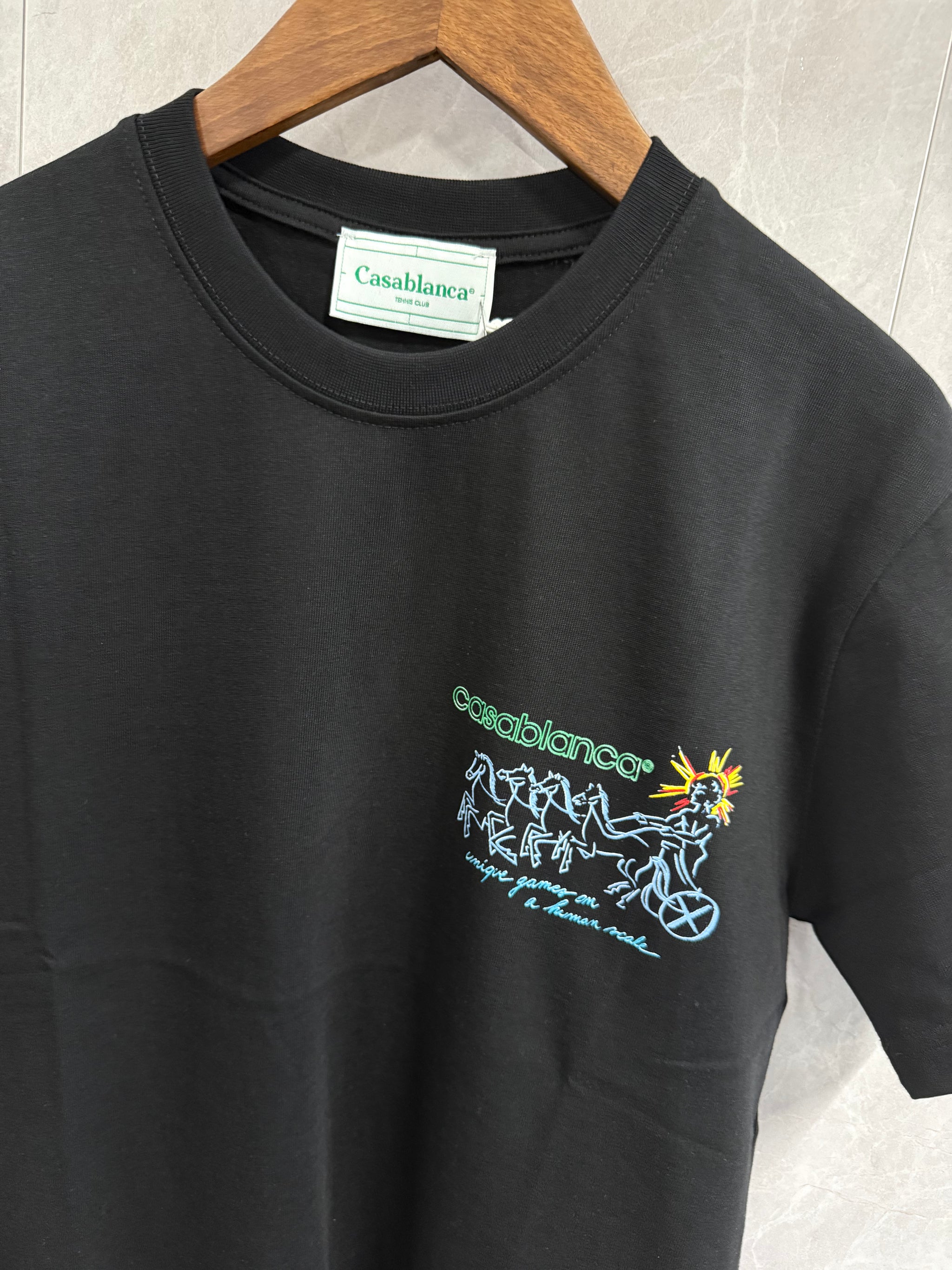 T-Shirt Casablanca Koets Zwart