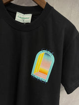 T-Shirt Casablanca Spiegel Zwart