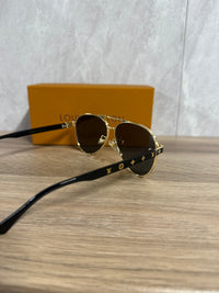 Louis Vuitton Piloot Zonnebril Zwart