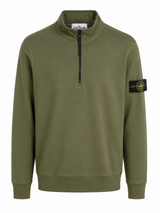 STONE ISLAND SWEATER ZIP OLIJF GROEN