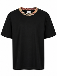 T-Shirt Burberry Hals Zwart