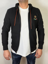 LORO PIANA VEST HOODIE ZWART