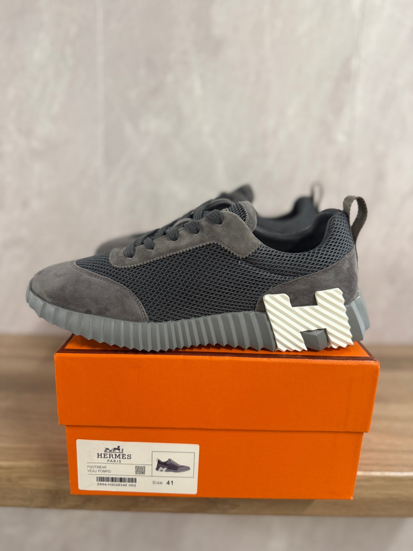 Hermes Bouncing Sneakers Grijs