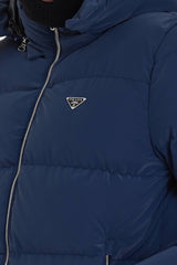 PRADA WINTERJAS DONKER BLAUW MAT STOF