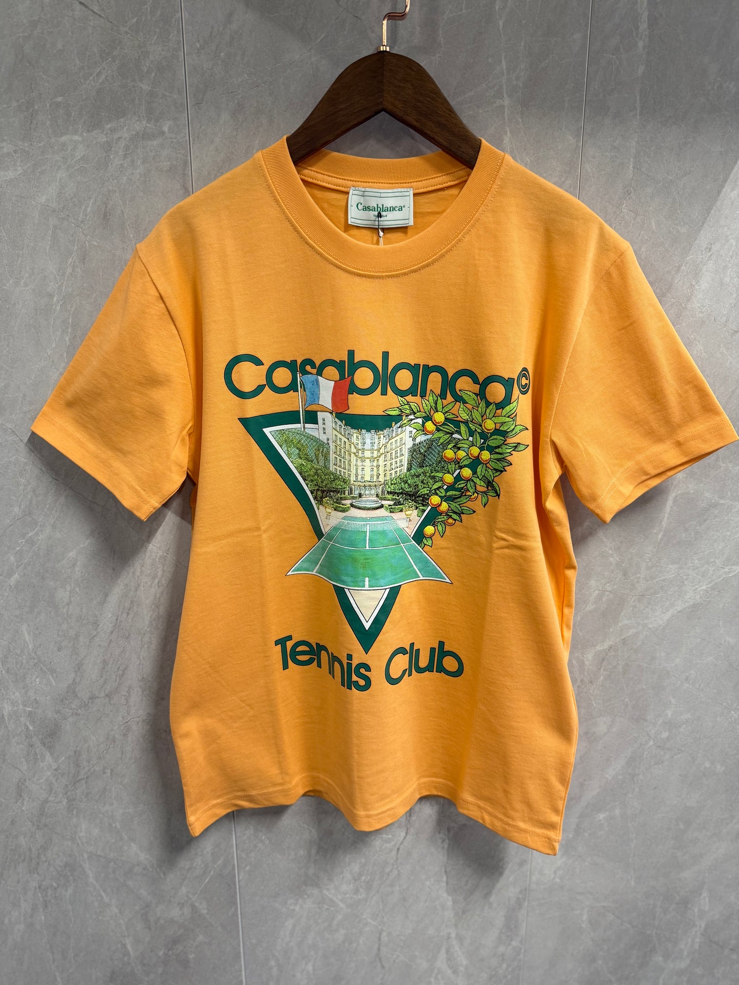 T-Shirt Casablanca Tennis Oranje
