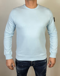 STONE ISLAND SWEATER BABY BLAUW (met ghost logo)