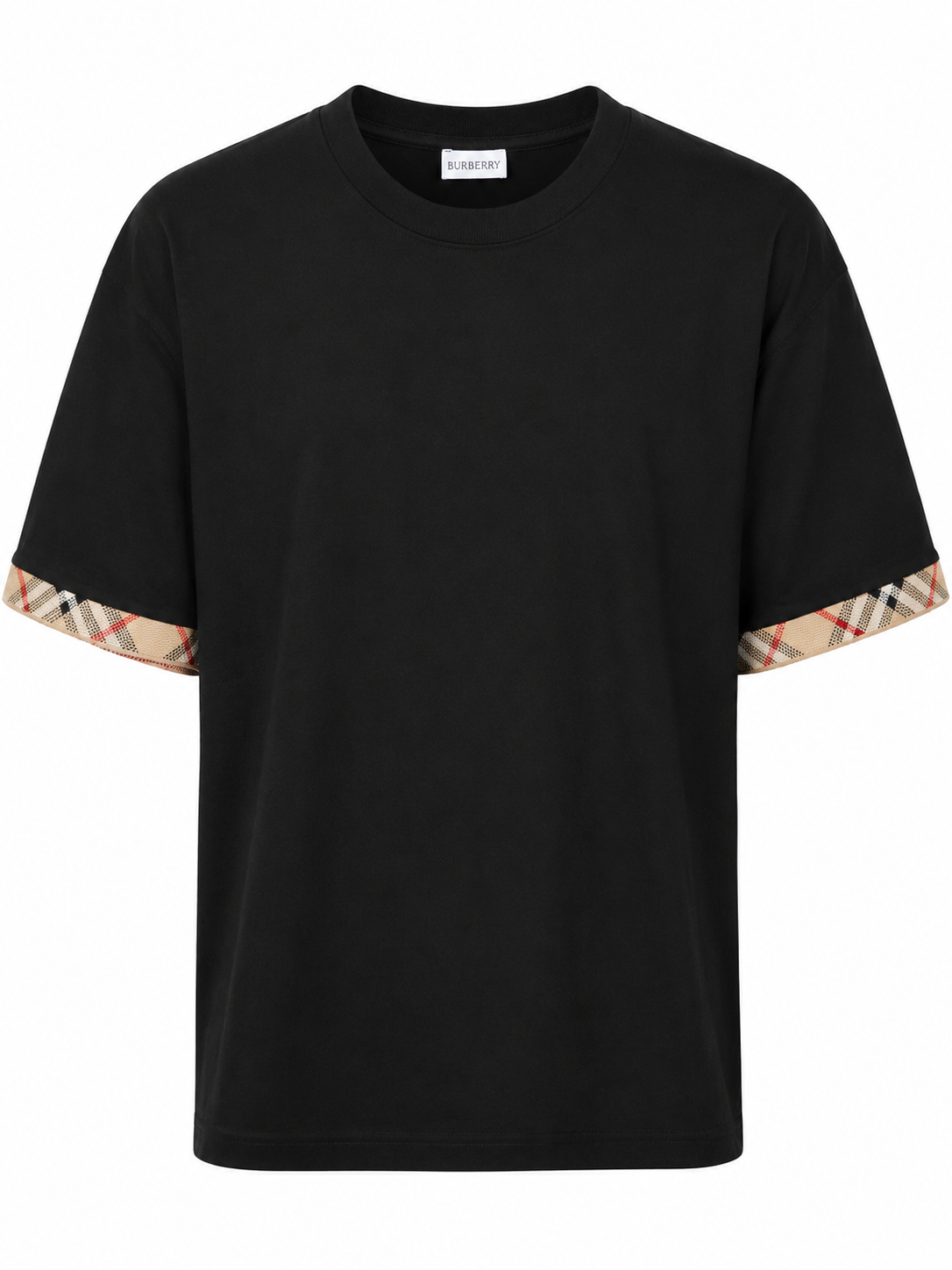 T-Shirt Burberry Arm Zwart