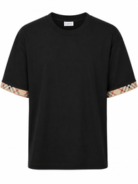 T-Shirt Burberry Arm Zwart