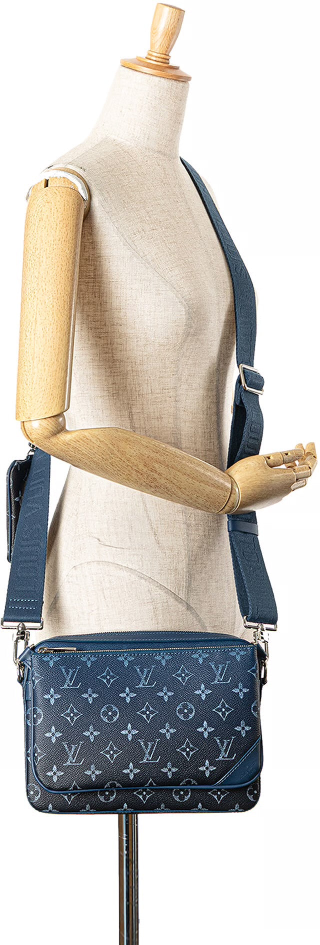 LV TRIO MESSENGER BAG NAVY