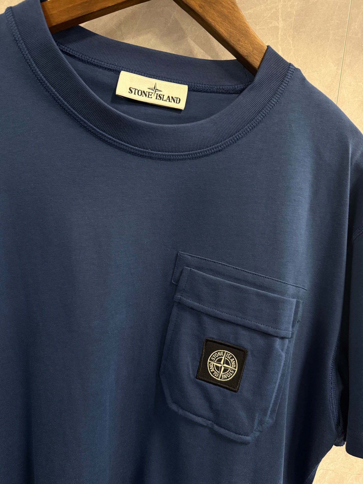 T-Shirt Stone Island Zak Donker Blauw