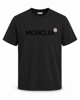 T-Shirt Moncler Zwart (borst tekst)