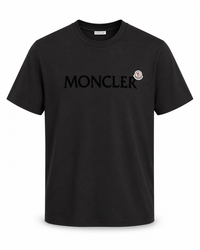 T-Shirt Moncler Zwart (borst tekst)