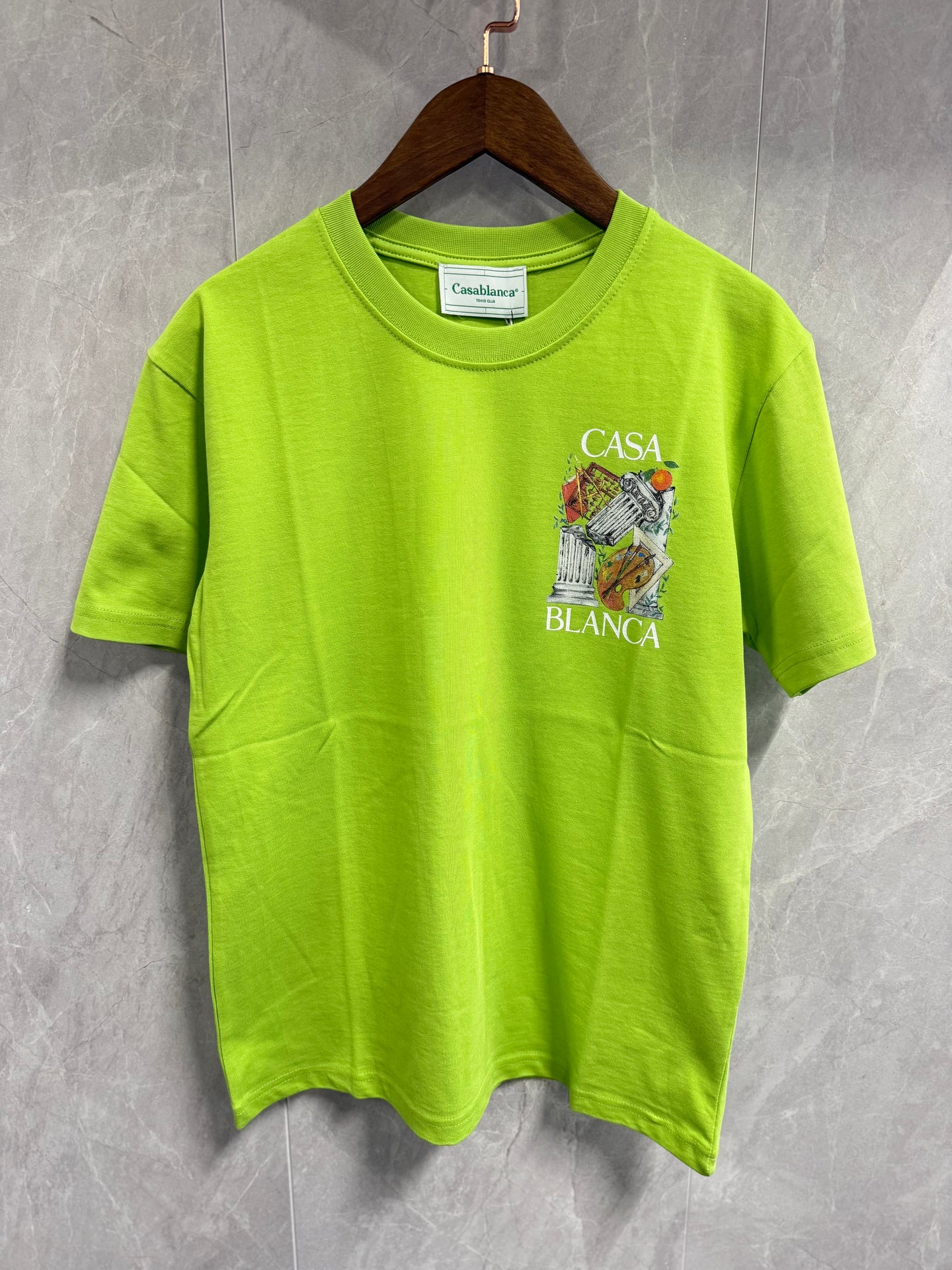 T-Shirt Casablanca Groen (pilaar)