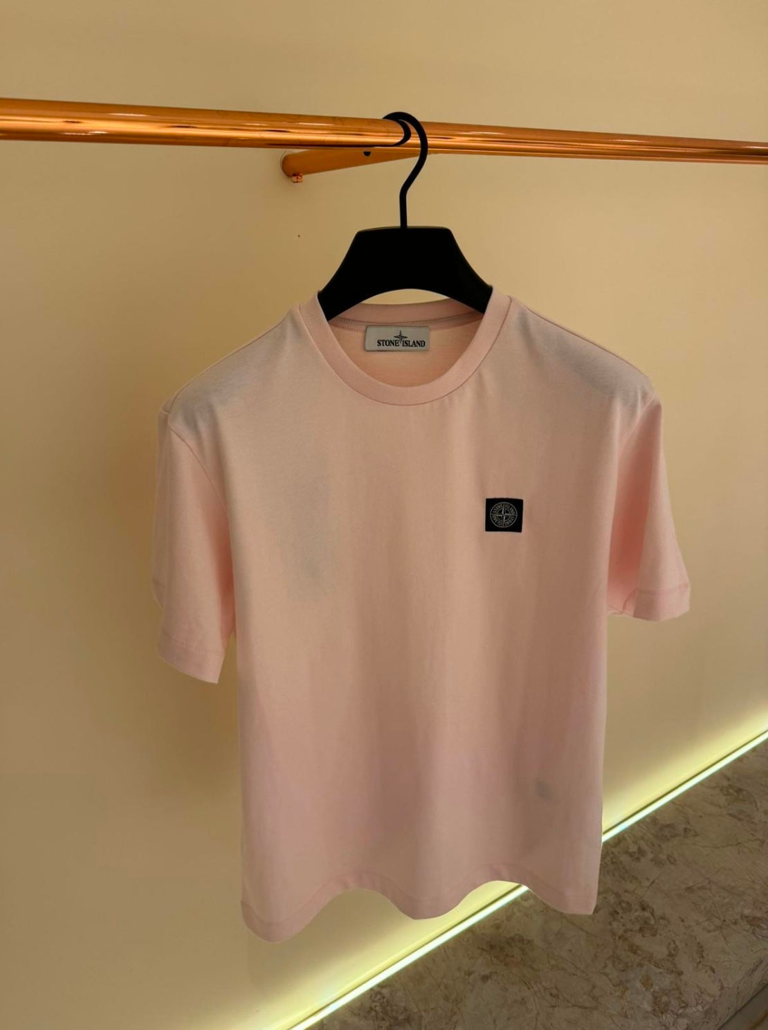 Stone Island T-Shirt Roze (basic)