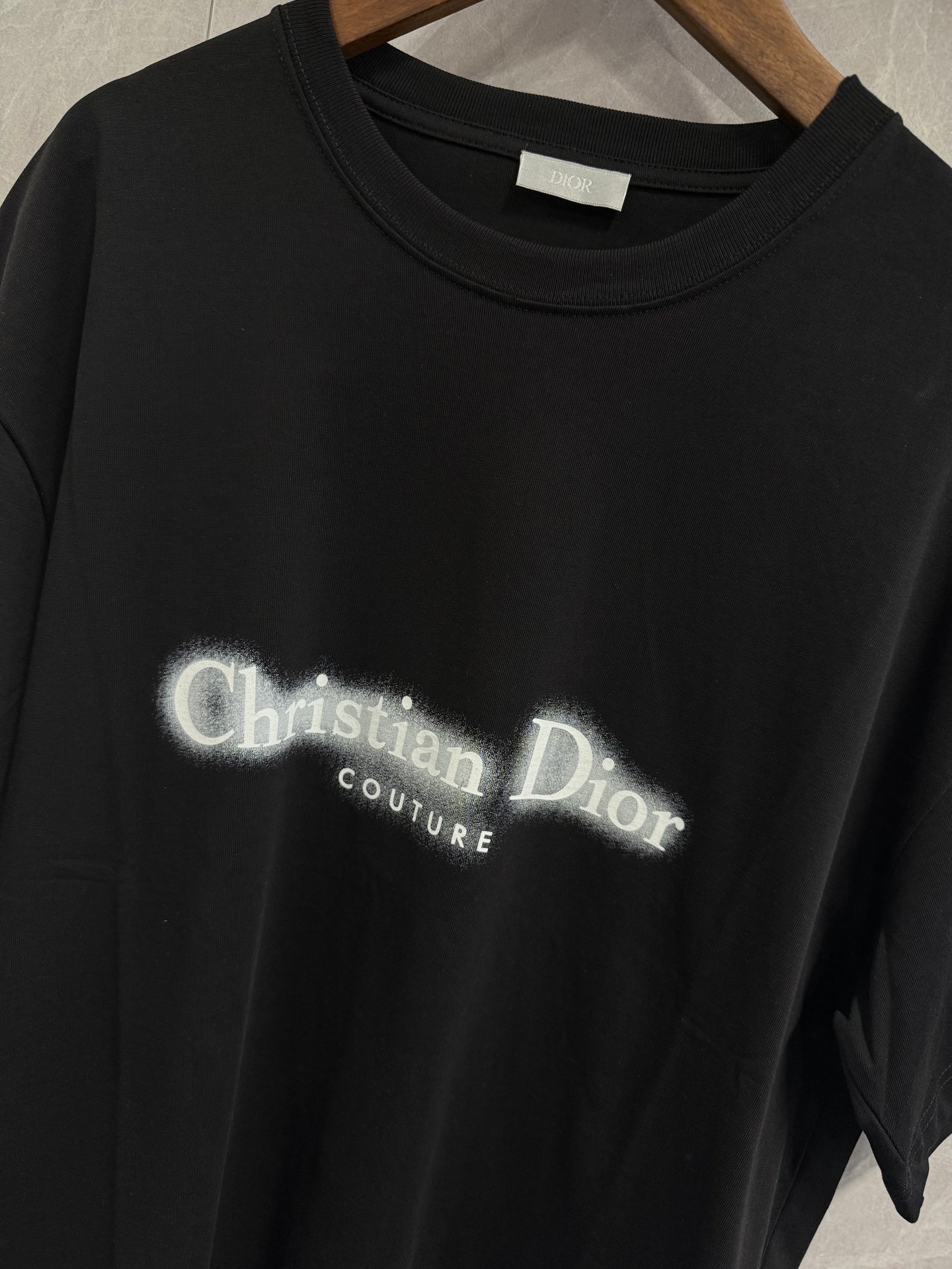 T-Shirt Christian Dior Glow Zwart