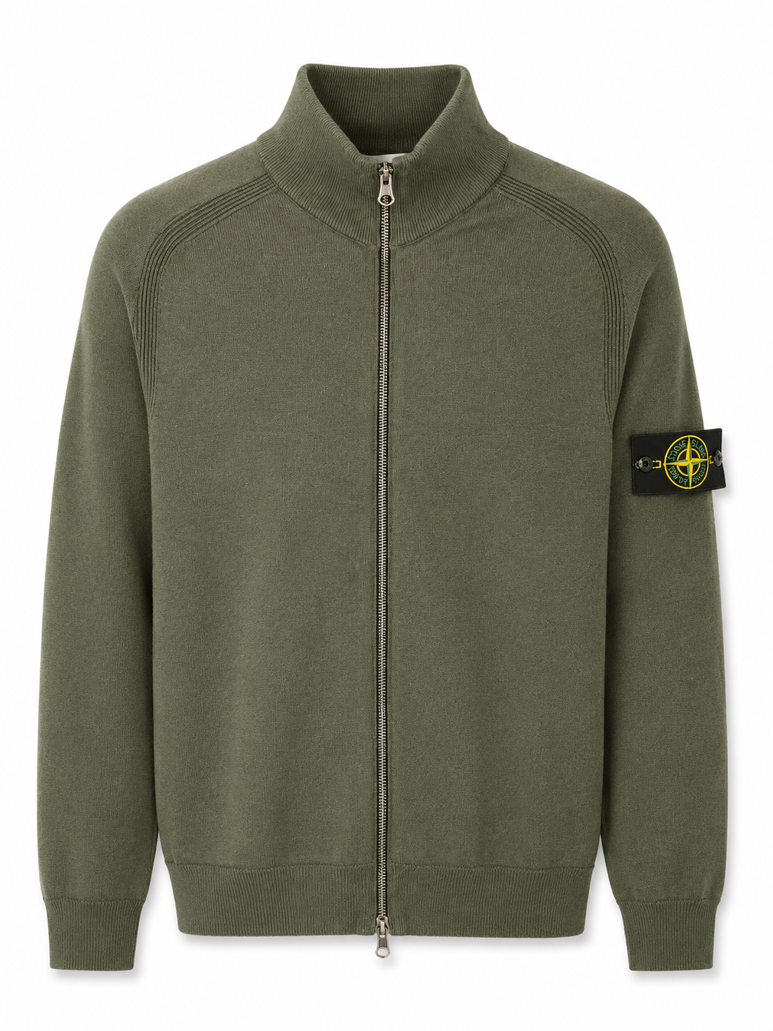 STONE ISLAND VEST GROEN MET RITS
