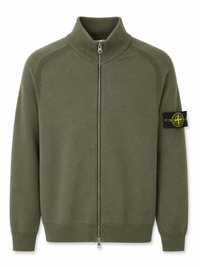 STONE ISLAND VEST GROEN MET RITS