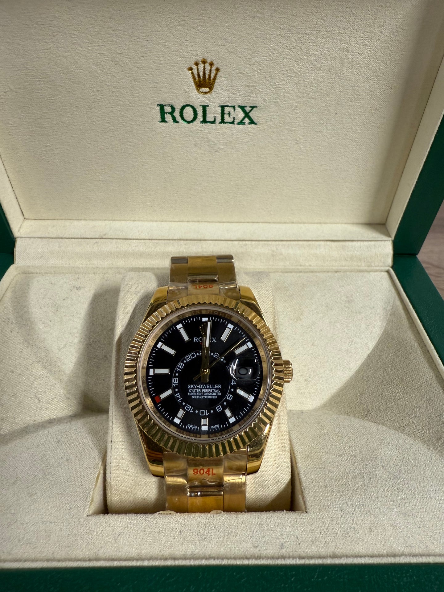 Rolex Sky Dweller Goud / Zwart (AUTOMAAT)