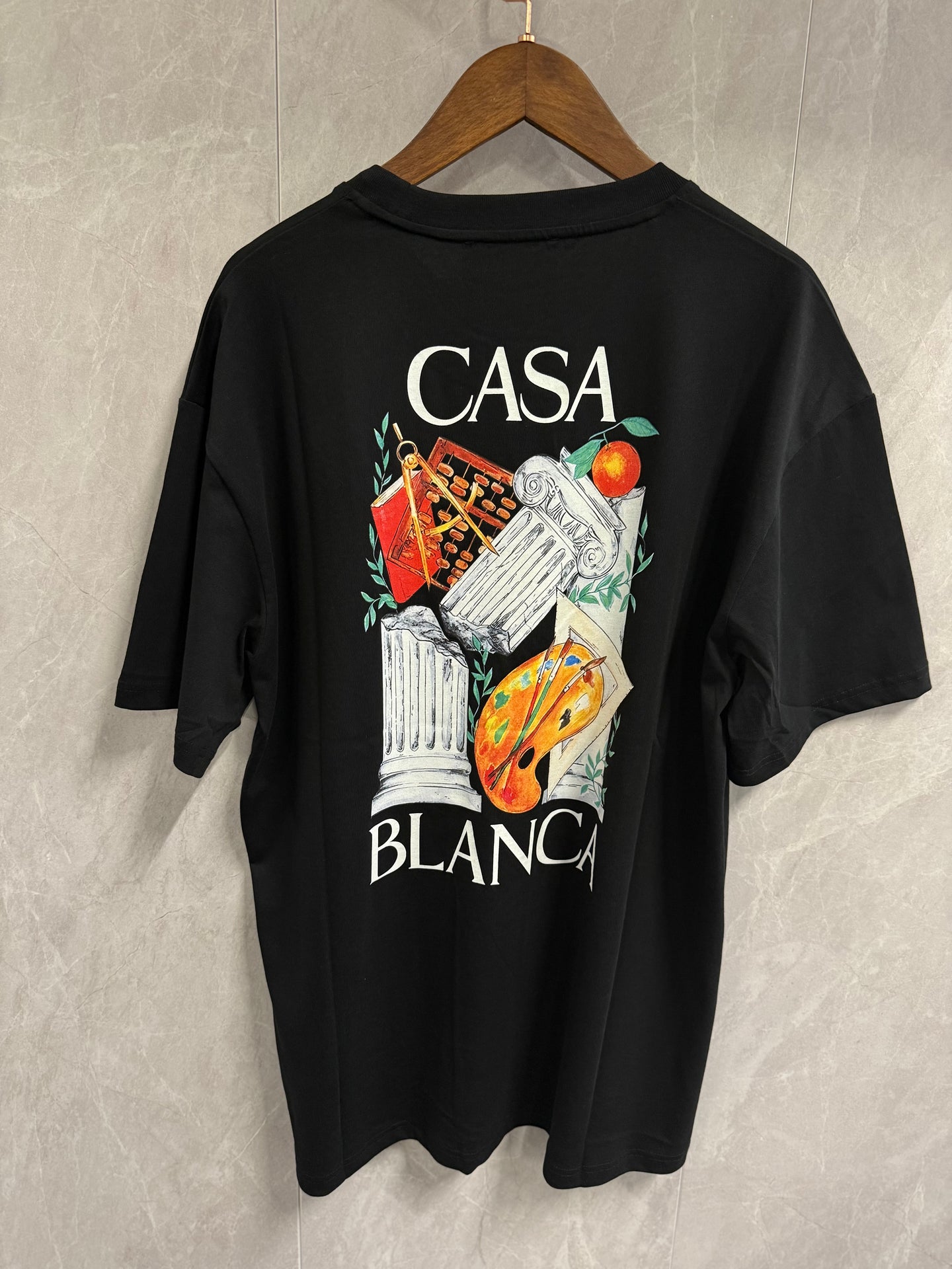 T-Shirt Casablanca Zwart (pilaar)