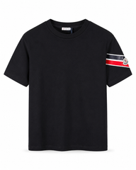 T-Shirt Moncler Triocolor Logo Arm