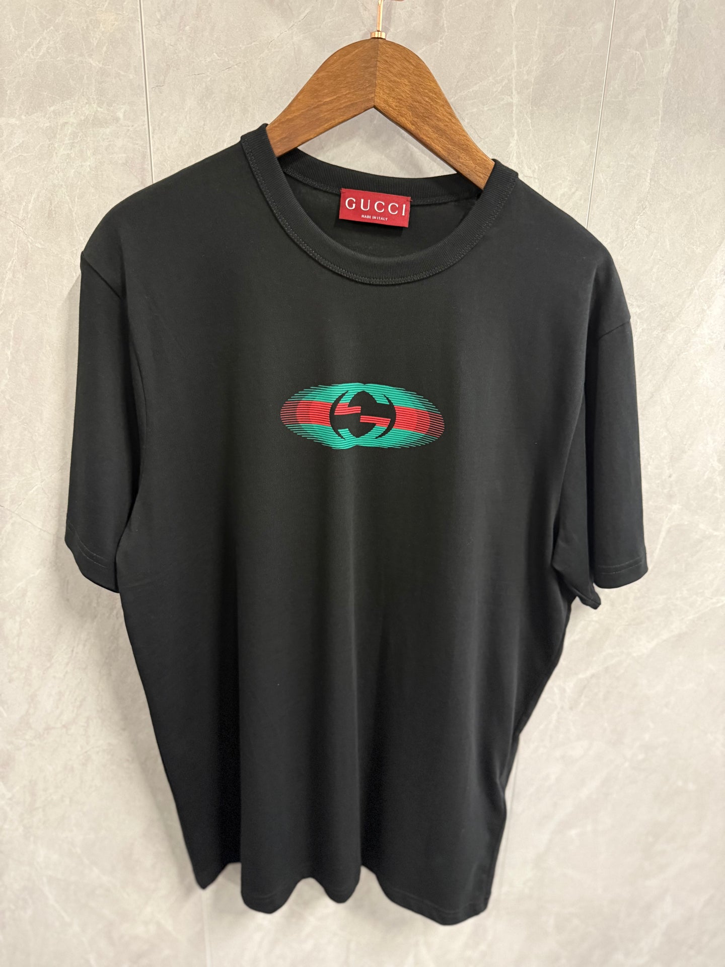 T-Shirt Gucci Zwart (klein logo)