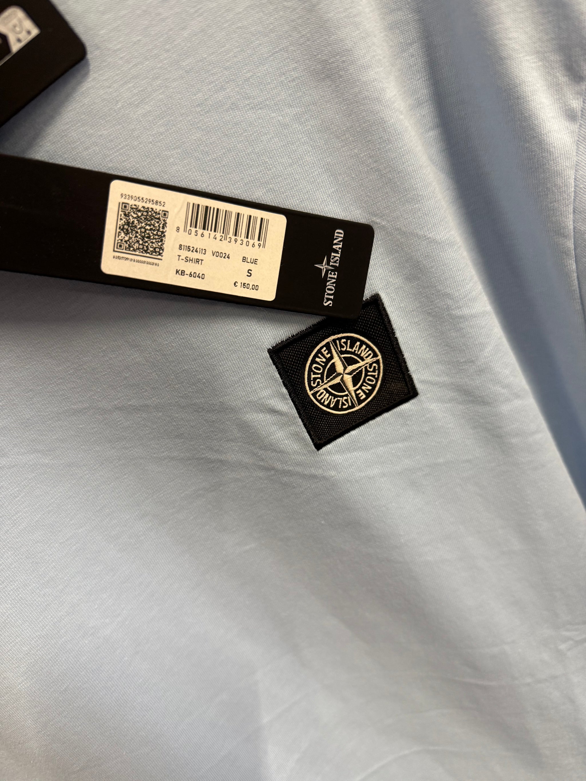 T-Shirt Stone Island Baby Blauw (basic)
