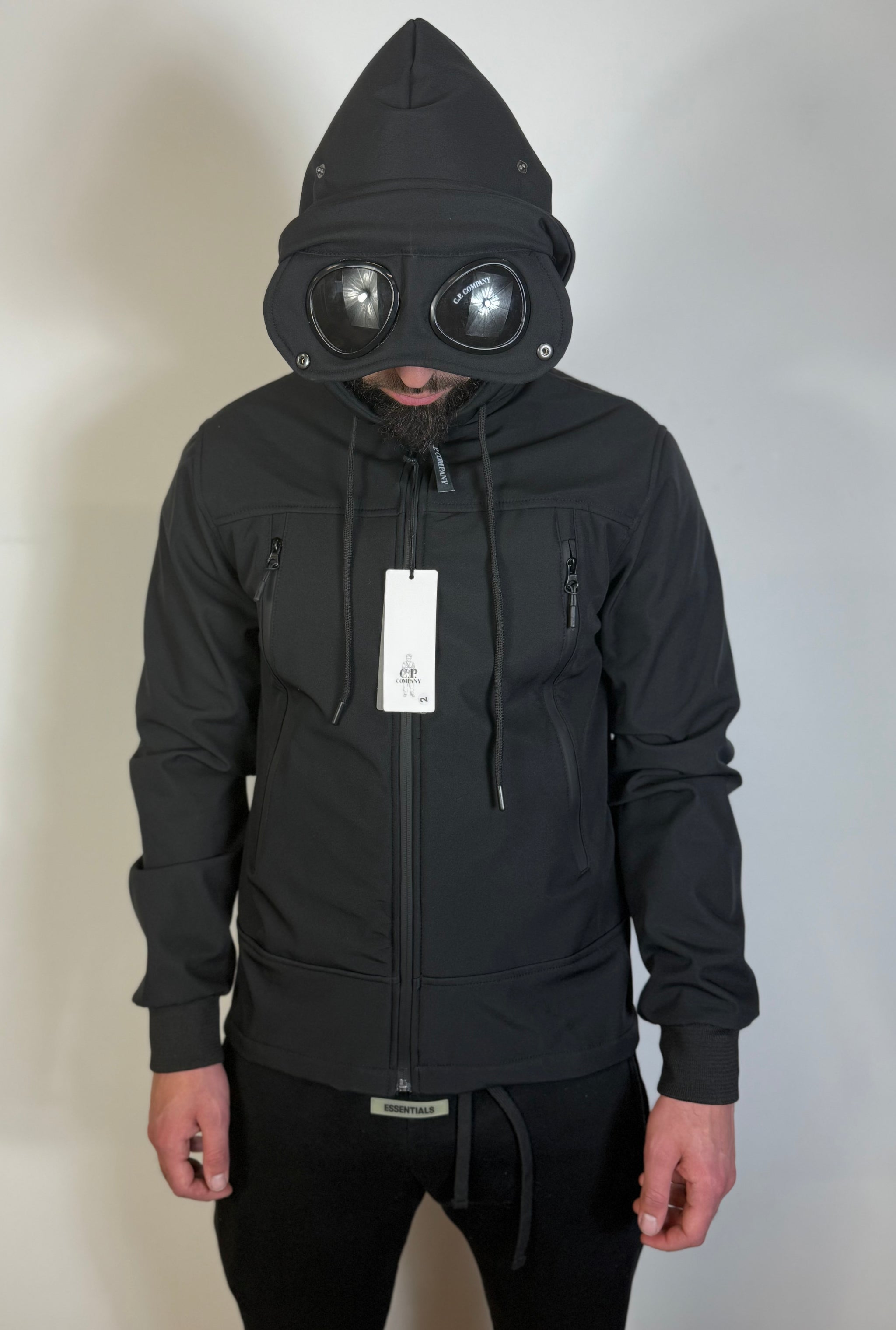 CP COMPANY SOFTSHELL ZWART