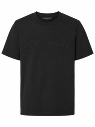 T-Shirt Louis Vuitton Gestikt Zwart